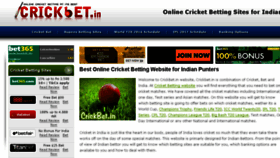 What Crickbet.in website looked like in 2018 (5 years ago)