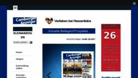 What Camberger-anzeiger.de website looked like in 2018 (5 years ago)