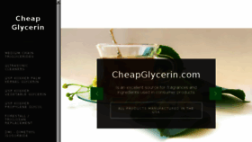 What Cheapglycerin.com website looked like in 2018 (5 years ago)