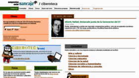 What Ciberoteca.com website looked like in 2018 (5 years ago)