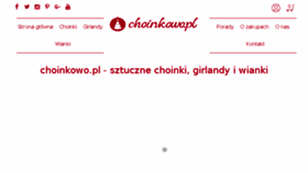 What Choinkowo.pl website looked like in 2018 (5 years ago)