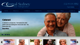 What Centralsydneyeye.com.au website looked like in 2018 (5 years ago)