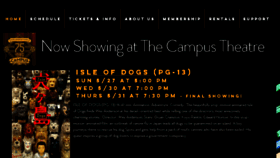 What Campustheatre.org website looked like in 2018 (5 years ago)