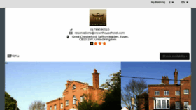 What Crownhousehotel.com website looked like in 2018 (5 years ago)