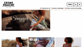 What Cremefraiche.dk website looked like in 2018 (5 years ago)