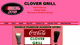 What Clovergrill.com website looked like in 2018 (5 years ago)