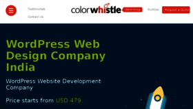 What Colorwhistle.com website looked like in 2018 (5 years ago)