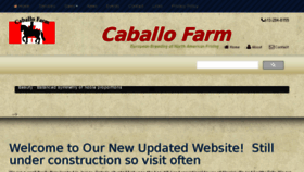 What Caballofarm.com website looked like in 2018 (5 years ago)