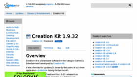 What Creation-kit.updatestar.com website looked like in 2018 (5 years ago)