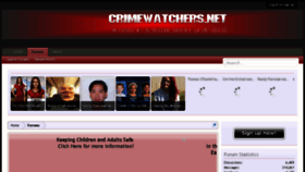What Crimewatchers.net website looked like in 2018 (5 years ago)