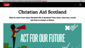 What Christianaidscotland.org website looked like in 2018 (5 years ago)