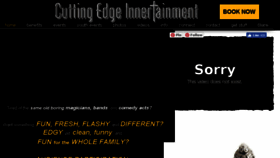 What Cuttingedgeinnertainment.com website looked like in 2018 (5 years ago)