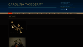 What Carolinataxidermy.com website looked like in 2018 (5 years ago)