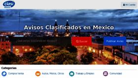 What Clasimexico.com website looked like in 2018 (5 years ago)