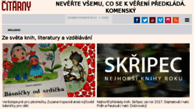 What Citarny.cz website looked like in 2018 (7 years ago)