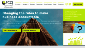 What Corporatejustice.org website looked like in 2018 (5 years ago)
