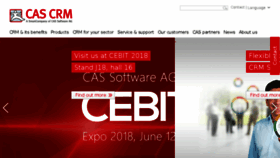 What Cas-crm.com website looked like in 2018 (5 years ago)
