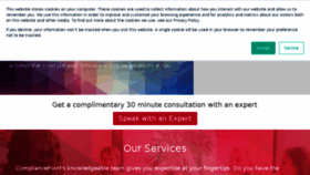 What Compliancepoint.com website looked like in 2018 (5 years ago)