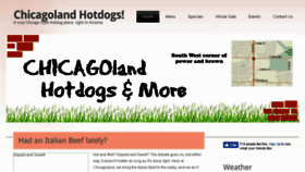 What Chicagolandhotdogs.com website looked like in 2018 (5 years ago)