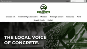 What Concretealberta.ca website looked like in 2018 (5 years ago)