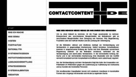What Contactcontent.de website looked like in 2018 (5 years ago)