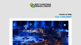 What Christmasvenueslondon.co.uk website looked like in 2018 (5 years ago)
