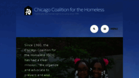 What Chicagohomeless.org website looked like in 2018 (5 years ago)