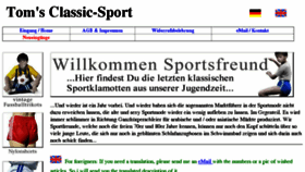 What Classic-sport.de website looked like in 2018 (5 years ago)