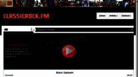 What Classicrock.fm website looked like in 2018 (5 years ago)