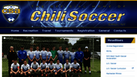 What Chilisoccer.org website looked like in 2018 (5 years ago)