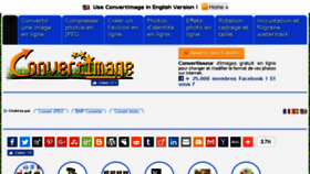 What Convertimage.fr website looked like in 2018 (5 years ago)