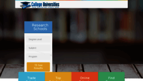 What College-universities.com website looked like in 2018 (5 years ago)