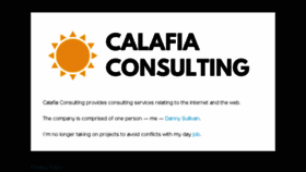 What Calafia.com website looked like in 2018 (5 years ago)
