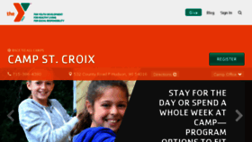 What Campstcroix.org website looked like in 2018 (5 years ago)
