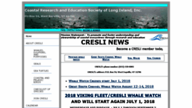 What Cresli.org website looked like in 2018 (5 years ago)