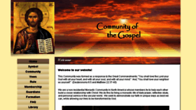 What Communityofthegospel.org website looked like in 2018 (5 years ago)