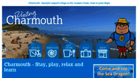 What Charmouth.org website looked like in 2018 (5 years ago)