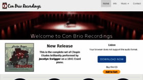 What Conbriorecordings.com website looked like in 2018 (5 years ago)