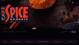 What Cafespice.co.uk website looked like in 2018 (5 years ago)
