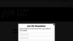 What Cliffball.net website looked like in 2018 (5 years ago)