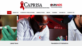 What Caprisa.org website looked like in 2018 (5 years ago)