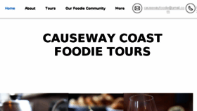 What Causewaycoastfoodietours.com website looked like in 2018 (5 years ago)