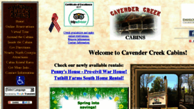What Cavendercreek.com website looked like in 2018 (5 years ago)