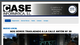 What Caseinformatica.com website looked like in 2018 (5 years ago)