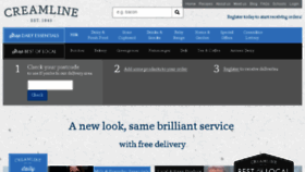 What Creamline.co.uk website looked like in 2018 (5 years ago)