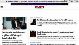 What Crainschicago.com website looked like in 2018 (5 years ago)
