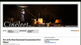 What Cineleet.com website looked like in 2018 (5 years ago)