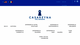 What Casareyna.com website looked like in 2018 (5 years ago)