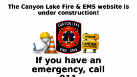 What Canyonlakefire-ems.org website looked like in 2018 (6 years ago)