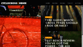 What Cyclocrossrider.com website looked like in 2018 (5 years ago)